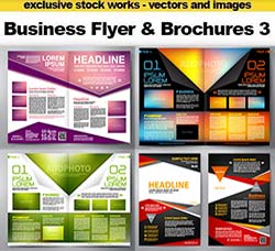 25套矢量的商业传单/手册模板：Business Flyer and Brochures - Design Collec